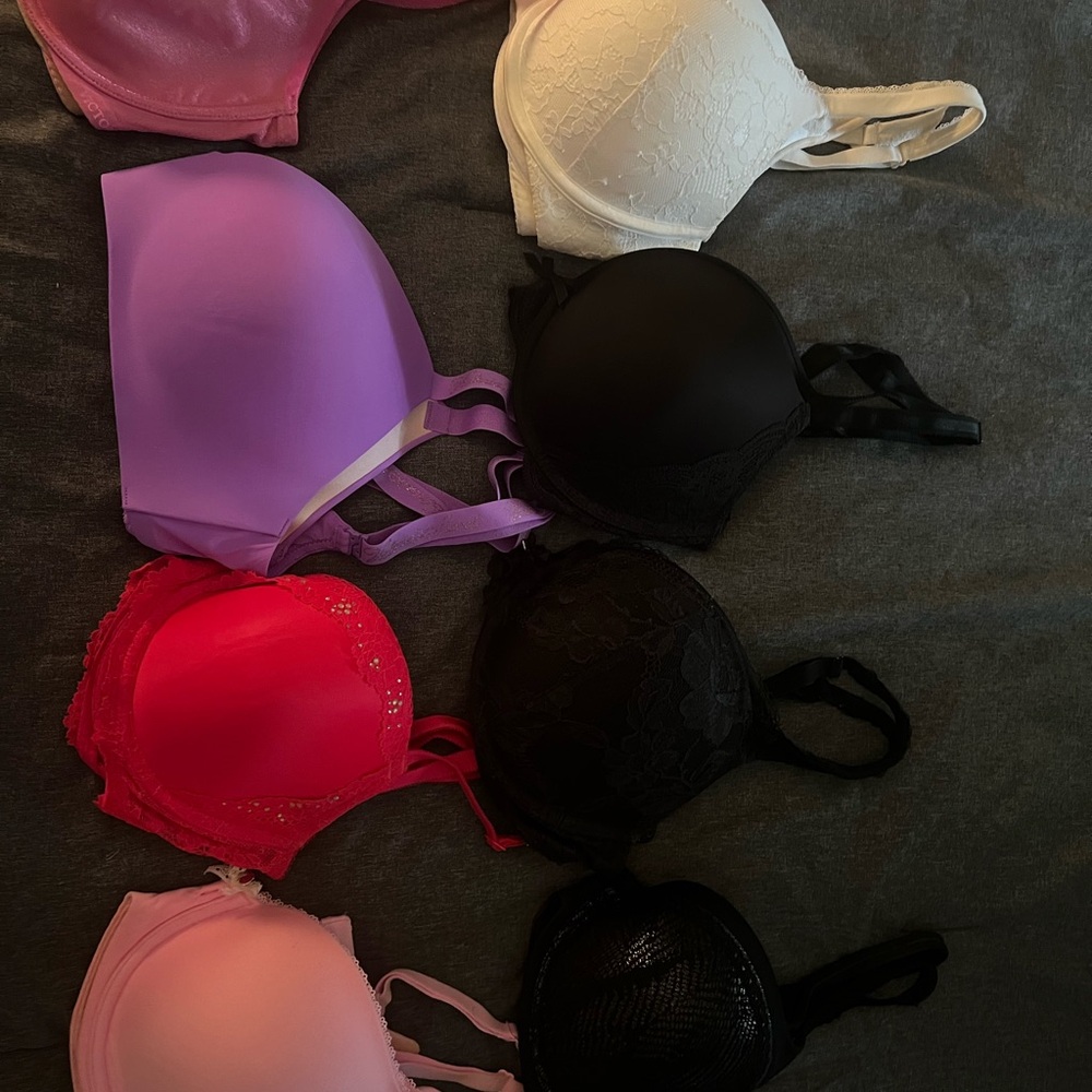 Victoria's Secret Black, White, Red, Pink, Lavender Bundle